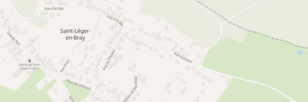 Plan du 12 Rue Poncelet à Saint-Léger-en-Bray