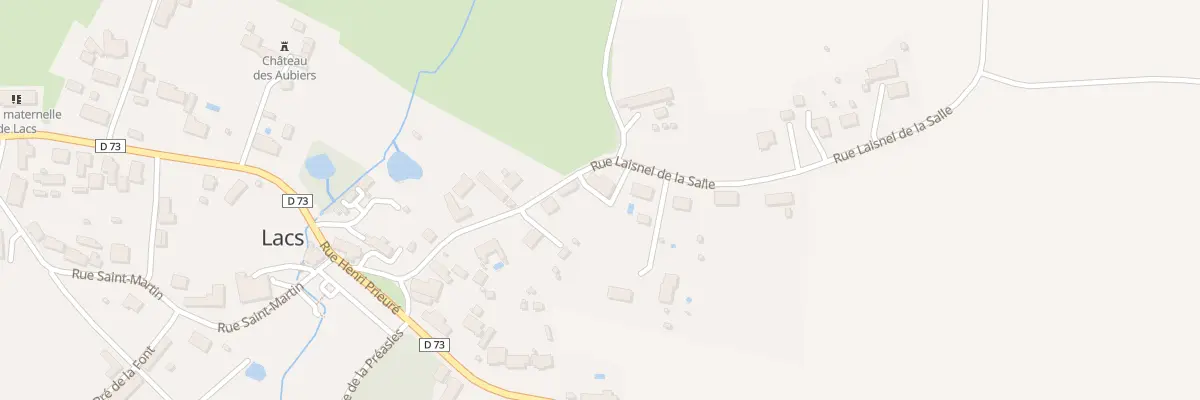 Plan du 20 Rue Laisnel de la Salle à Lacs