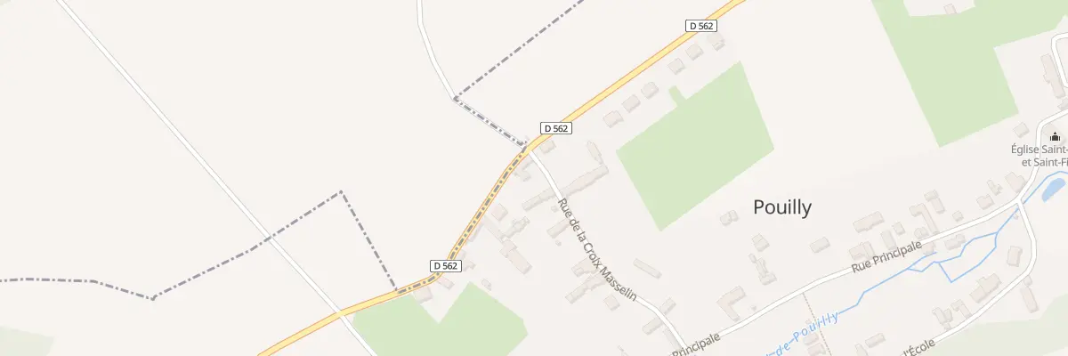 Plan du 12 Rue de la Croix Masselin à Pouilly
