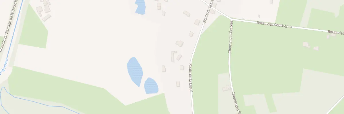 Plan du 104 Rte de la Loeuf à Vierzon