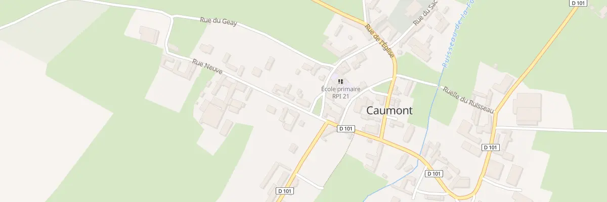 Plan du 1 Rue Neuve à Caumont