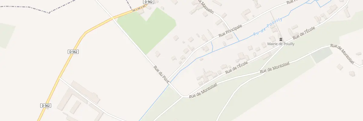 Plan du 25 Pouilly à Pouilly