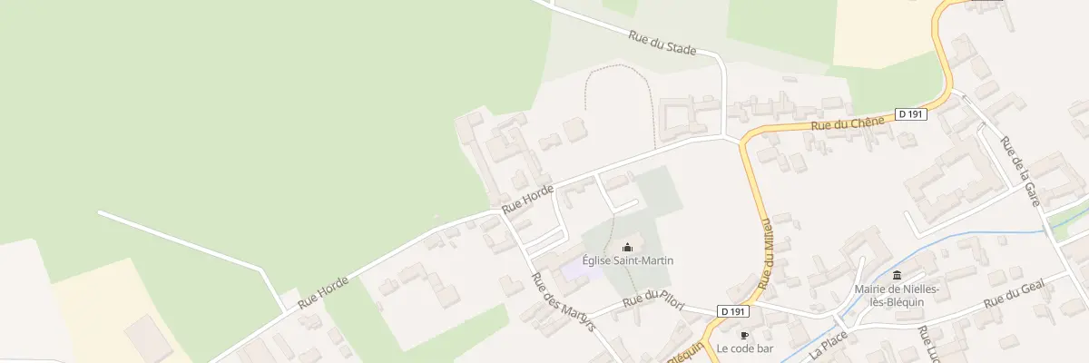 Plan du 6 Rue Horde - Rue à Nielles-lès-Bléquin