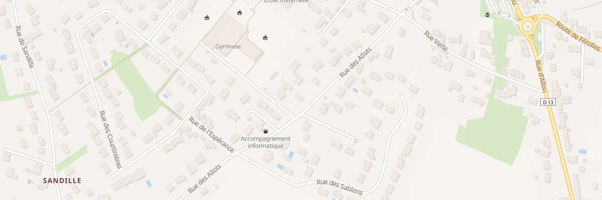 Plan du 202 Rue des Allots à Sandillon
