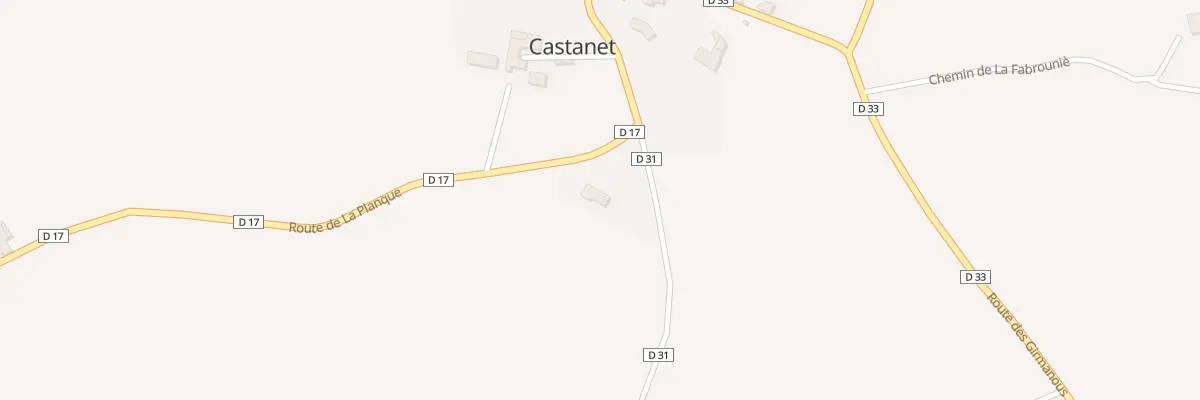Plan du 1 Rte de La Planque à Castanet