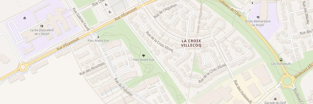 Plan du 38 Rue de la Croix Villecoq à Jouy-le-Moutier