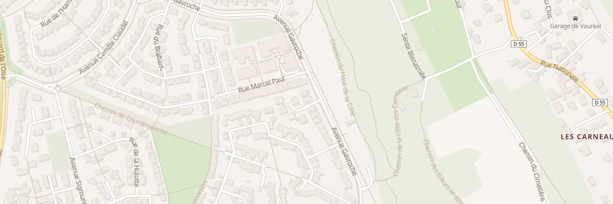 Plan du 43 Av Gavroche à Vauréal
