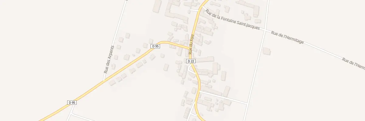 Plan du 12 Rue du Fort à Andonville