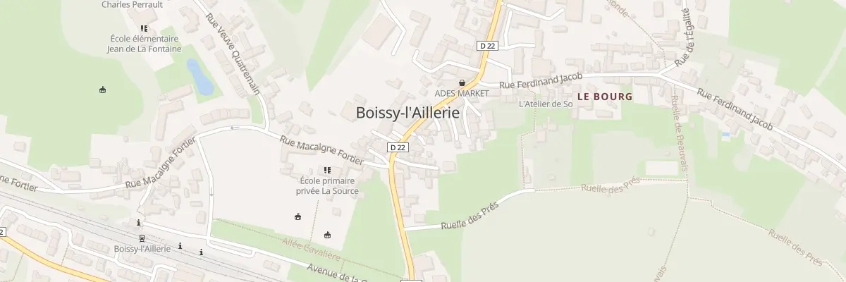 Plan du 14 Rue de la Republique à Boissy-l’Aillerie