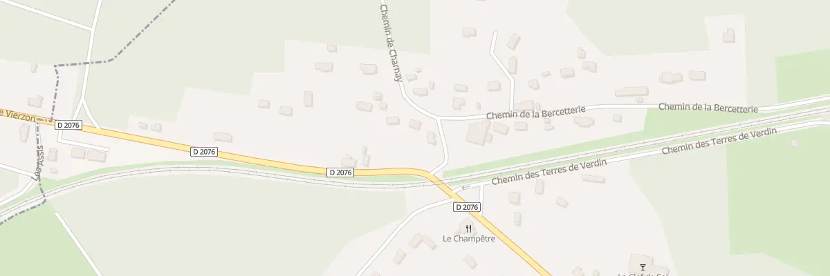 Plan du 1 Che de Charnay à Vierzon