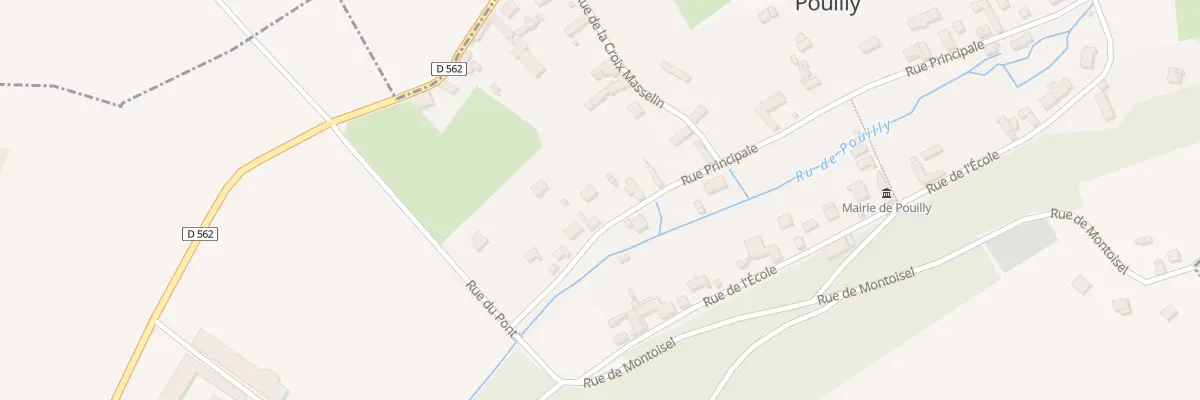 Plan du 21 Pouilly à Pouilly