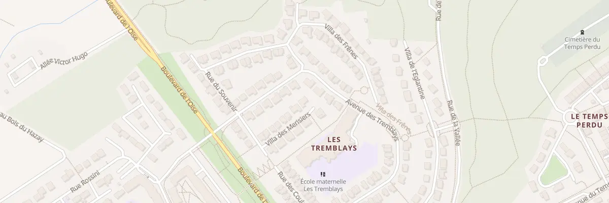 Plan du 15 Vla des Merisiers à Jouy-le-Moutier