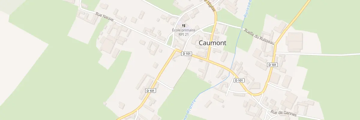 Plan du 2 Rue de Tollent à Caumont