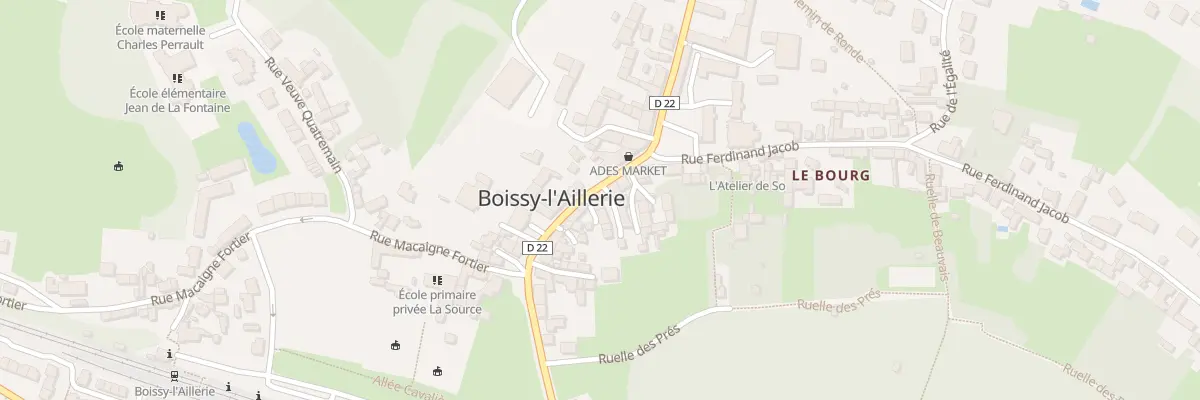 Plan du 22 Rue de la Republique à Boissy-l’Aillerie
