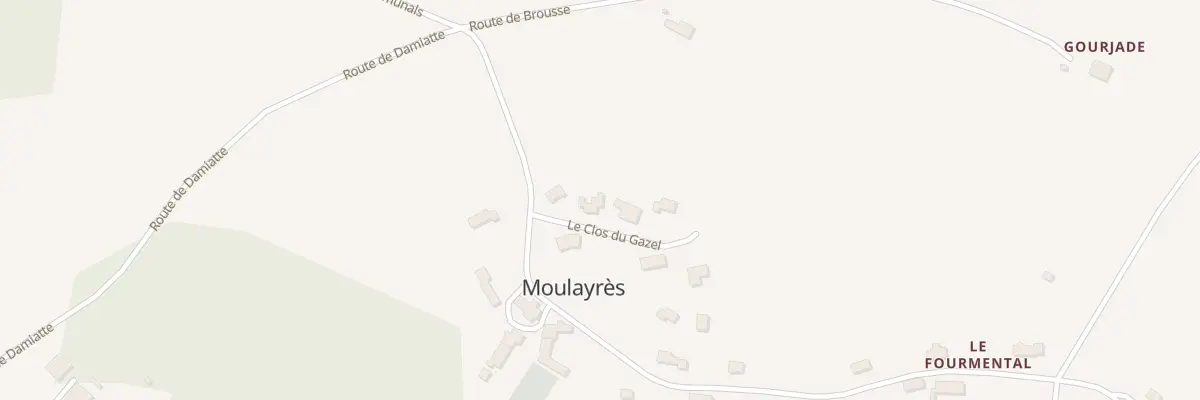 Plan du 5001 La Fontasse à Moulayrès