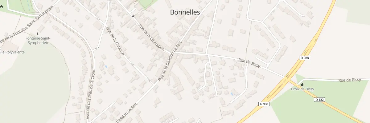Plan du 25 Rue de la Division Leclerc à Bonnelles