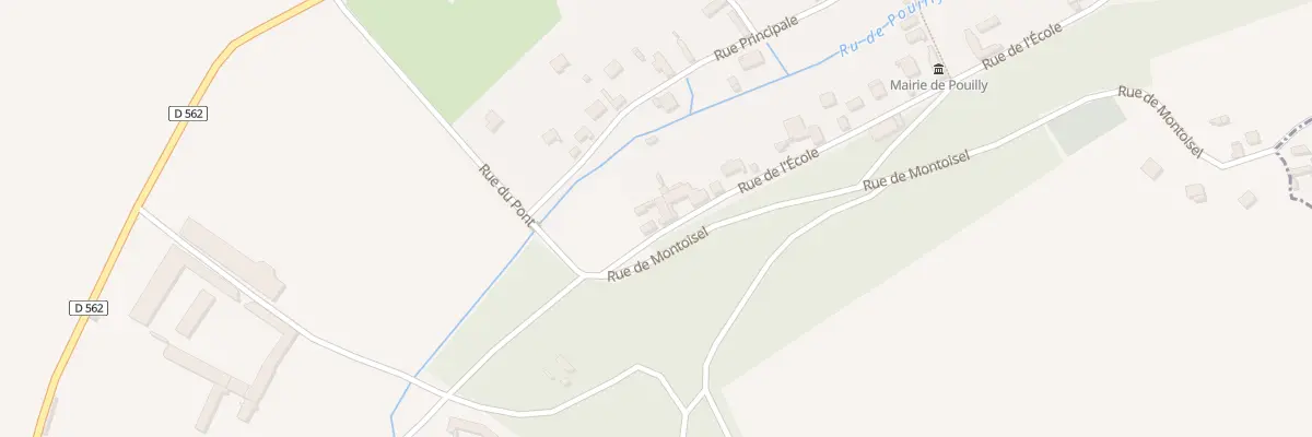 Plan du 5 Pouilly à Pouilly