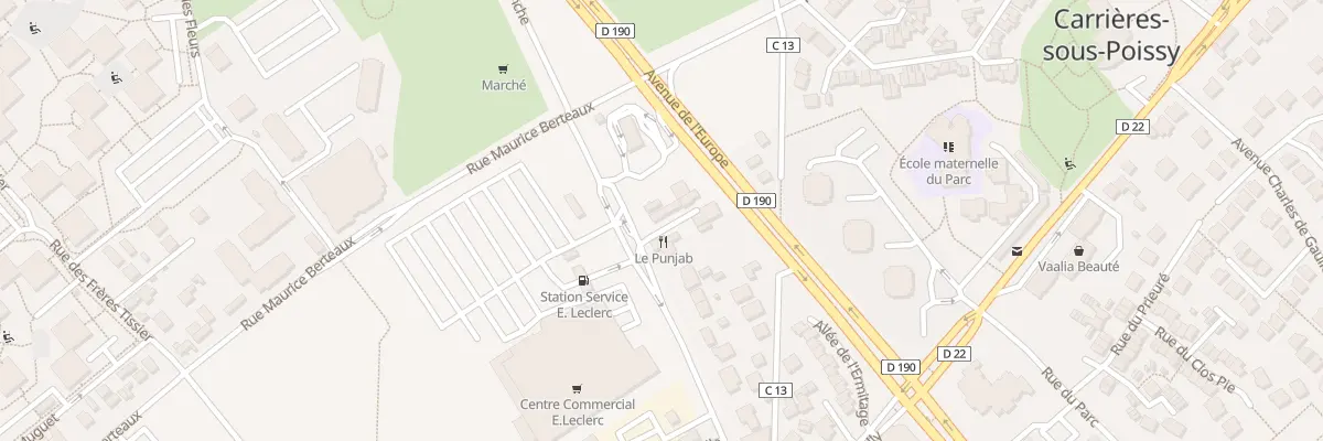 Plan du 838 Rue de la Reine Blanche à Carrières-sous-Poissy