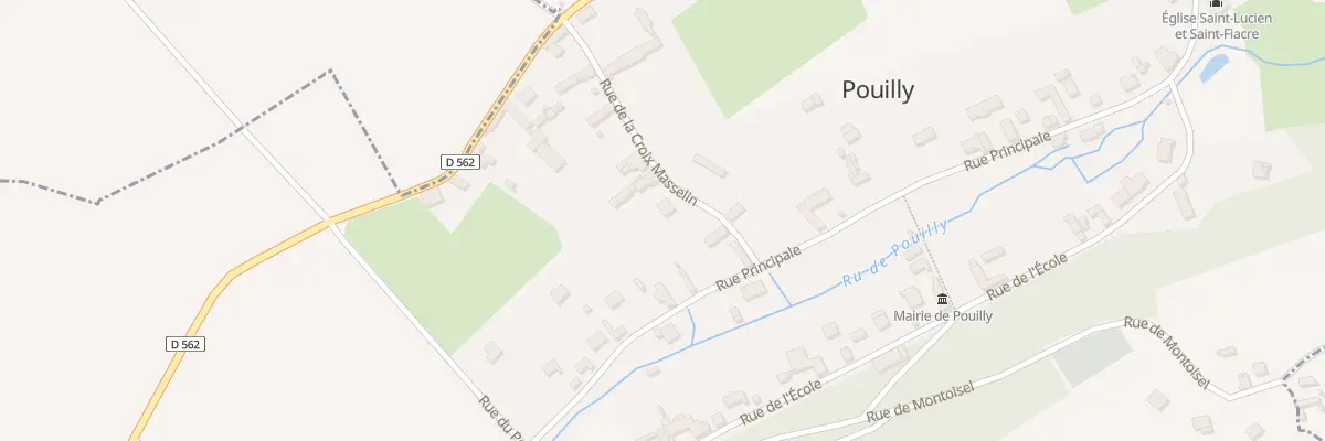 Plan du 2A Rue de la Croix Masselin à Pouilly