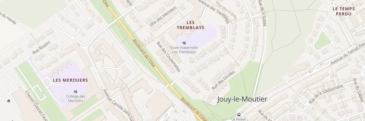 Plan du 2 Rue des Coulemelles à Jouy-le-Moutier