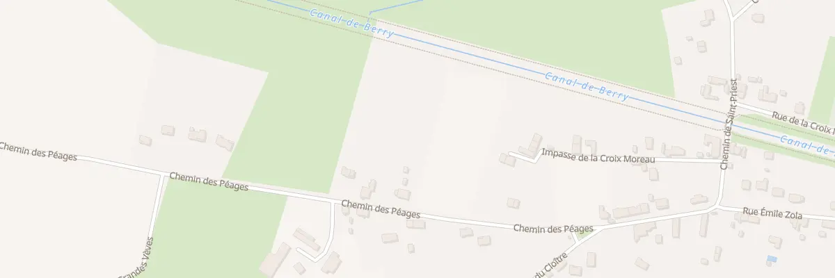 Plan du 22 Che des Peages à Vierzon