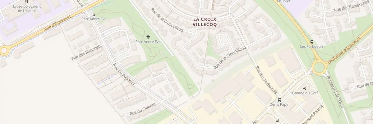 Plan du 68 Rue de la Croix Villecoq à Jouy-le-Moutier