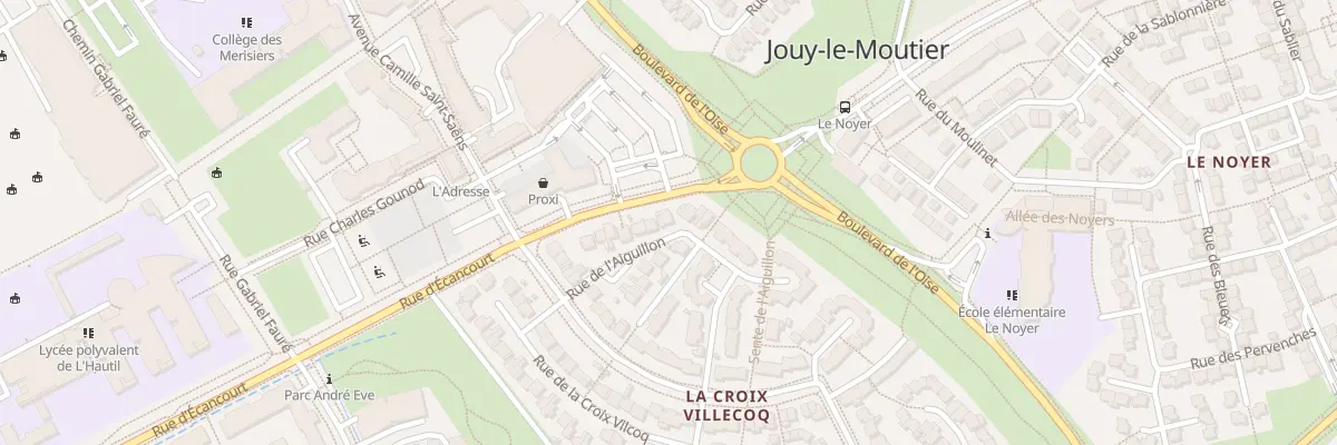 Plan du 17 Rue de l’Aiguillon à Jouy-le-Moutier