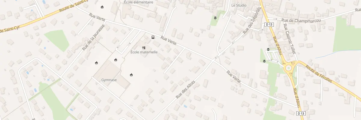 Plan du 1390 Rue Verte à Sandillon