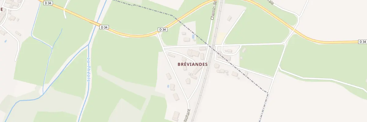 Plan du 2 Breviandes à Sainte-Lizaigne