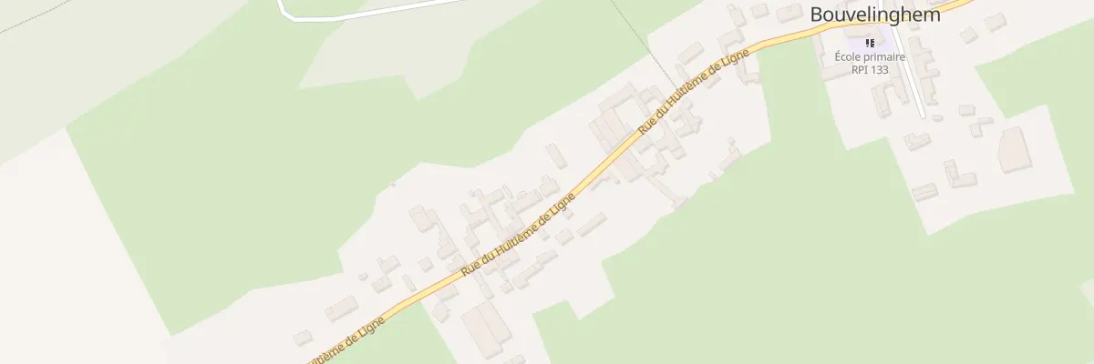 Plan du 25 Rue du Huitieme de Ligne à Bouvelinghem