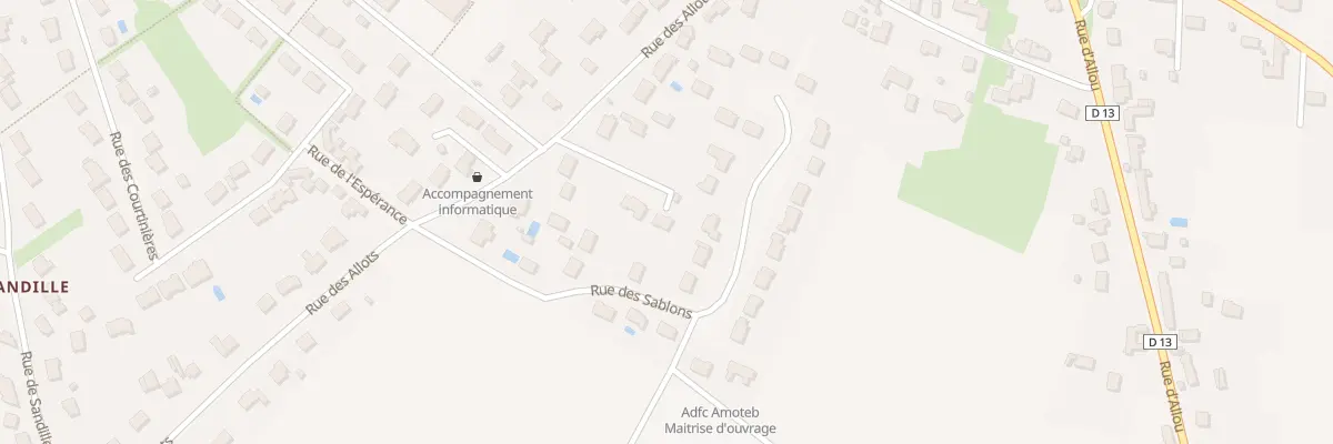 Plan du 207 Rue des Allots à Sandillon
