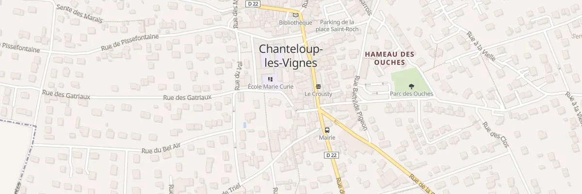 Plan du 9019 Rue des Gatriaux à Chanteloup-les-Vignes