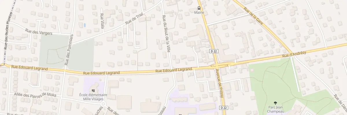 Plan du 12 Rue Edouard Legrand à Chanteloup-les-Vignes