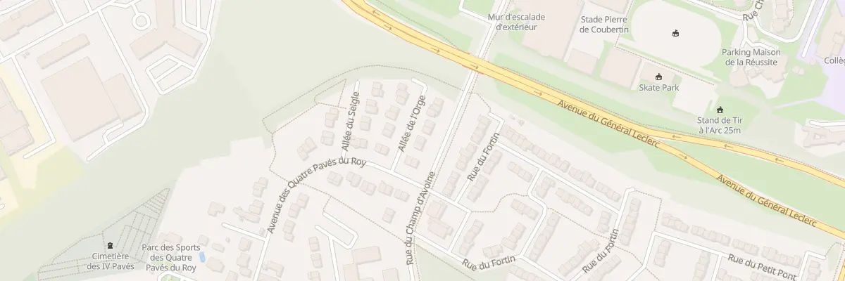 Plan du 4 All de l’Orge à Montigny-le-Bretonneux