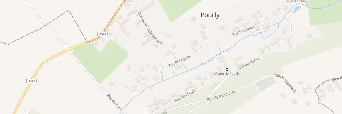 Plan du 19 Pouilly à Pouilly