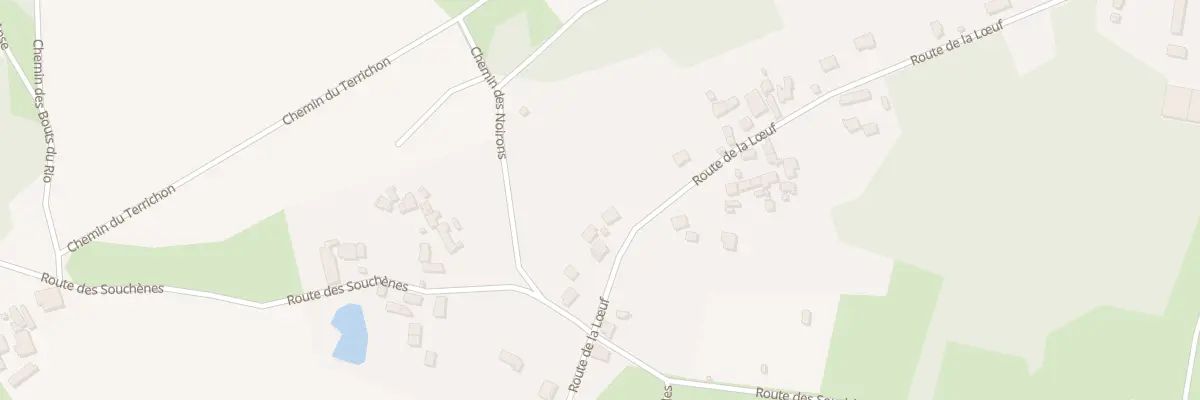 Plan du 84 Rte de la Loeuf à Vierzon