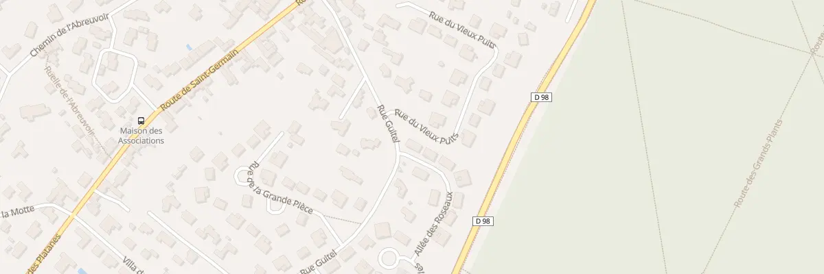 Plan du 1 All des Roseaux à Saint-Nom-la-Bretèche