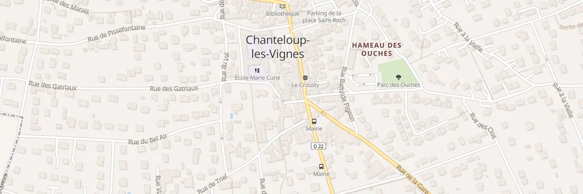 Plan du 2 Rue des Gatriaux à Chanteloup-les-Vignes