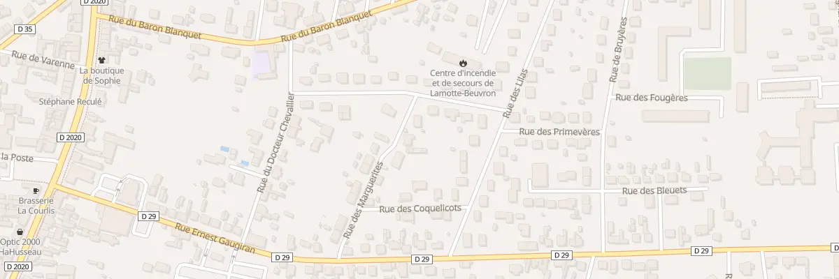 Plan du 12 Rue des Marguerites à Lamotte-Beuvron