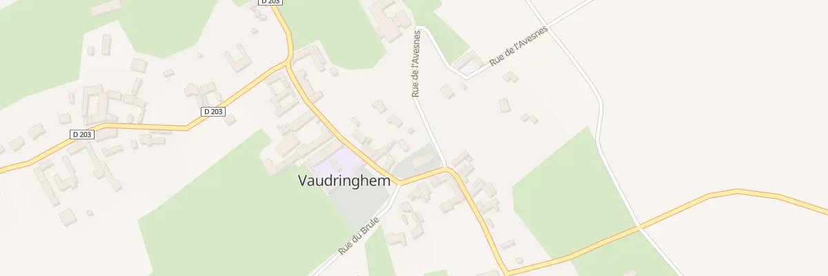 Plan du 1 Rue de l’Avesne à Vaudringhem