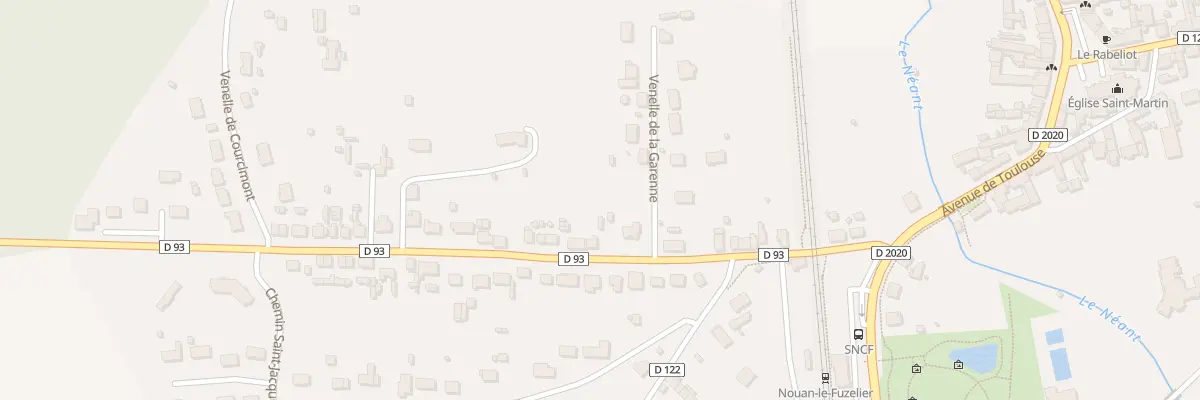 Plan du 24 Rue des Bruyères à Nouan-le-Fuzelier