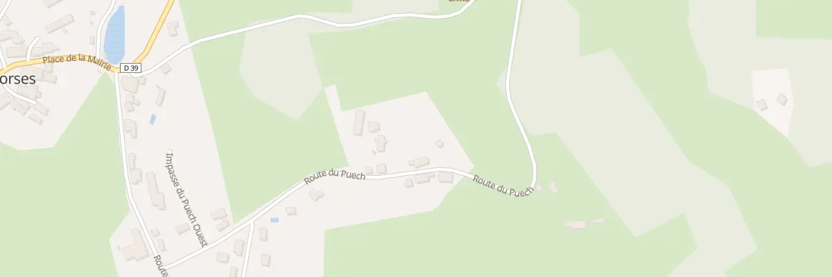 Plan du 209 Au Puech Est à Gorses