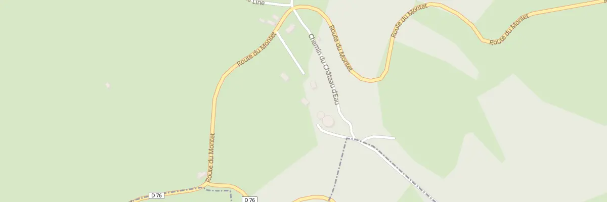 Plan du 5136F Pech La Rode à Montet-et-Bouxal