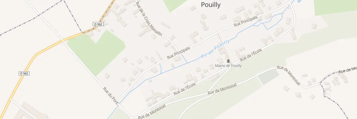 Plan du 9001 Rue Principale à Pouilly