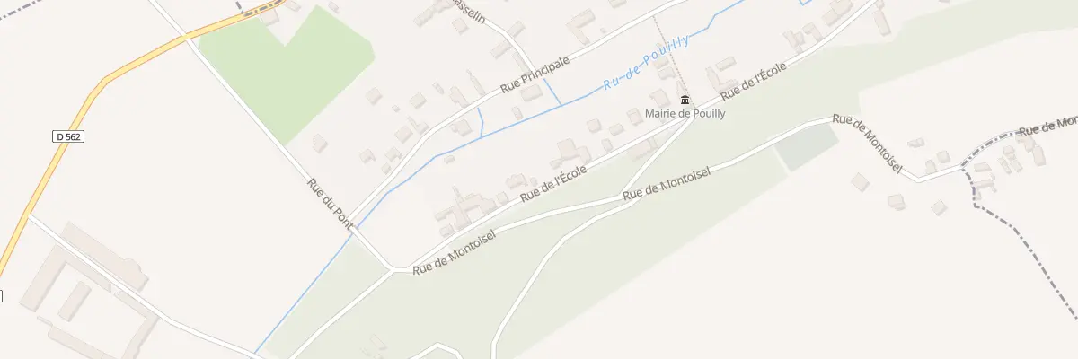 Plan du 3 Pouilly à Pouilly