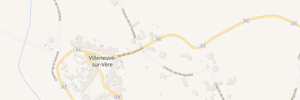 Plan du 3 Che de Rouquette à Villeneuve-sur-Vère