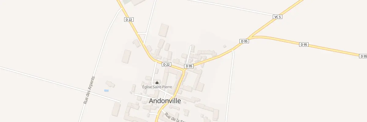 Plan du 6 Rue des Créneaux à Andonville