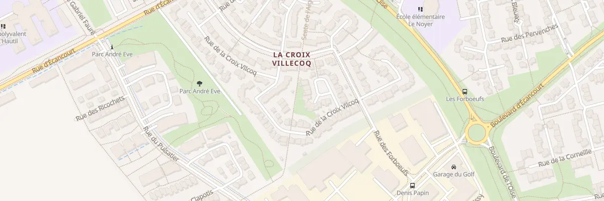 Plan du 57 Rue de la Croix Villecoq à Jouy-le-Moutier