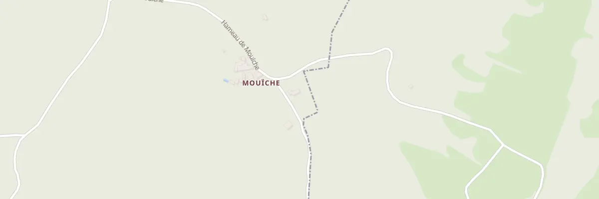 Plan du Hameau de Mouiche à Rivel