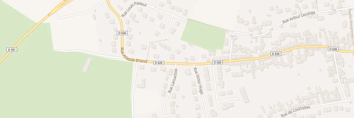 Plan du 70 Rue Aristide Briand à Goincourt